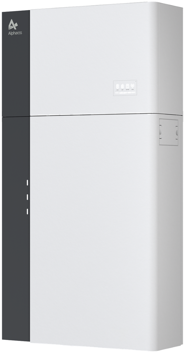 Alpha ESS SMILE G3: Speicherturm mit Hybrid-Wechselrichter und Batteriemodulen