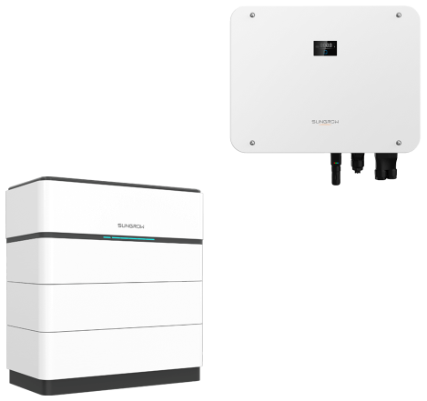 Sungrow Hybrid-Wechselrichter SH15T mit SBH-Stapelspeicher