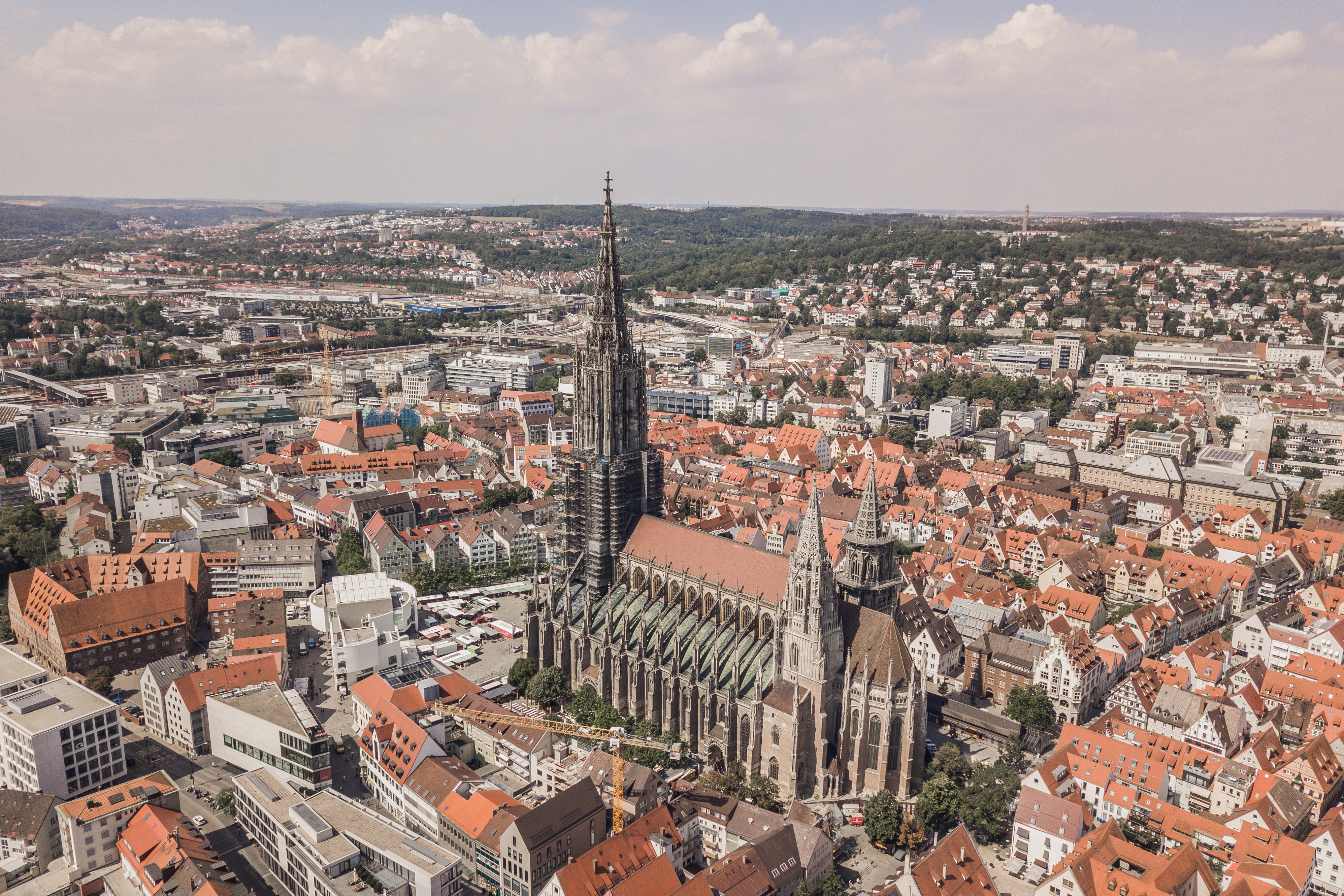 Aerial view of Ulm Minster